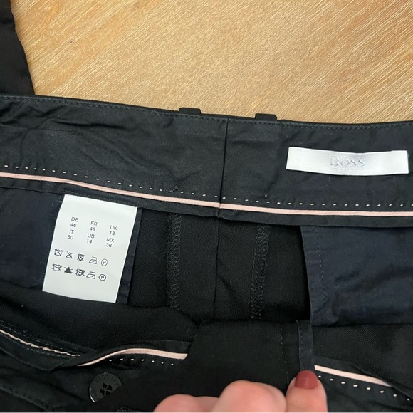 BOSS Tulea Stretch Wool Pants 14 - Picture 8 of 9